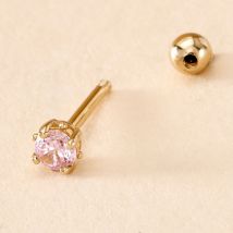 Piercing Joanina Or Jaune Oxyde De Zirconium - Pour Femme - Pierre en Oxyde de Zirconium de forme Ronde - Motif Cercle - Histoire d'Or