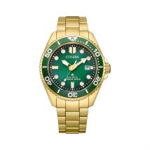 Montre Citizen Promaster Marine Eco-Drive Vert - Boîtier - Cadran Vert - Bracelet Doré - Mécanisme en Quartz - Pour Homme - Histoire d'Or