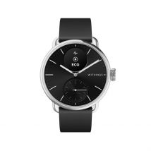 Montre Connectée Withings Scanwatch 2 - Boîtier Blanc - Cadran Noir - Bracelet Noir - Mécanisme en Quartz - Pour Femme - Histoire d'Or