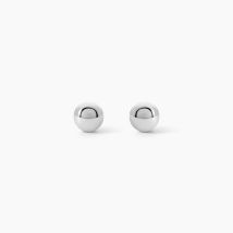 Boucles D'oreilles Puces Fidelia Boule Or Blanc - Pour Femme - Histoire d'Or