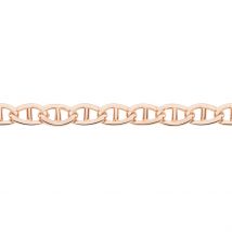 Collier Capucin Or Rose Maille Marine Plate - Pour Femme - Histoire d'Or