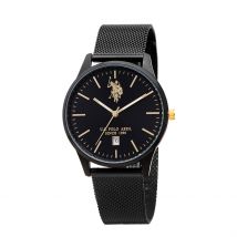 Montre U.s. Polo Assn. Noir - Boîtier Noir - Cadran Noir - Bracelet Noir - Mécanisme en Quartz - Pour Famille - Histoire d'Or