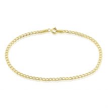Bracelet Iris Or Jaune Maille Gourmette - Pour Femme - Histoire d'Or