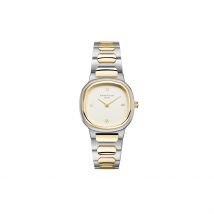 Montre Rosefield Gaia Crème - Boîtier - Cadran Crème - Bracelet Bicolore Doré / Blanc - Mécanisme en Quartz - Pour Femme - Histoire d'Or