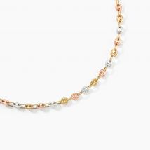 Collier Maille Dami Maille Grain De Cafe Or Tricolore - Pour Femme - Histoire d'Or