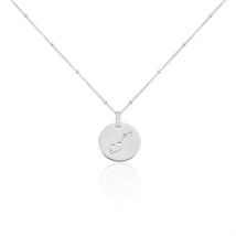 Collier Astr Argent Oxydes De Zirconium - Pour Femme - Pierre en Oxyde de Zirconium de forme Ronde - Motif Cercle - Histoire d'Or