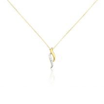 Collier Tylane Or Jaune Diamant - Pour Femme - Pierre en Diamant de forme Ronde - Histoire d'Or