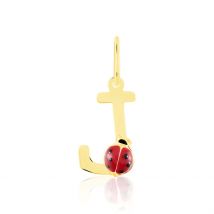 Pendentif Helidie Coccinelle Lettre Or Jaune - Pour Enfant - Histoire d'Or
