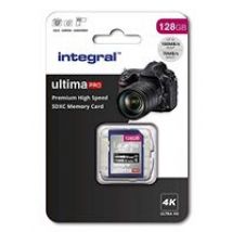 Integral ultimaPRO 128GB SD Card 4K High Speed Memory SDXC Up To 100MB/S V30 UHS-I U3