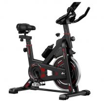 Stationary Exercise Bike with LCD Monitor, Adjustable Resistance Indoor Cycling Bike 8KG Flywheel