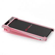 Walking Pad Compact Treadmill with Brushless Motor 5% Manual Incline Without Handrail / Pink