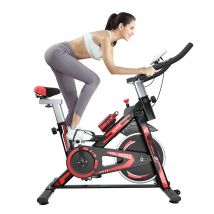 Exercise Bike Indoor Stationary Cycling Bike with LCD Display for Home Cardio Gym 10KG Flywheel