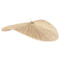 Abat-jour parasol raphia volanté - Naturel - Osier - Home Maison