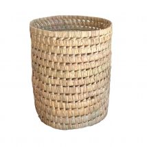 Cache pot feuilles de palmier - Naturel - Osier - Home Maison