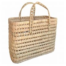 Panier cabas feuilles de palmier - Naturel - Osier - Home Maison