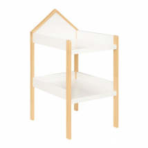 Table à langer bébé - Blanc - 75x110 cm - Bois - Home Maison
