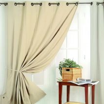 Rideau 80% occultant vu sur D&CO ! - Ivoire - 140x260 cm - Polyester - Home Maison