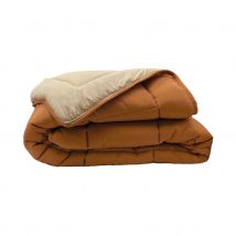 Couette légère double face - Cuivre - 240x260 cm - 100% POLYESTER-FIBRE - Home Maison
