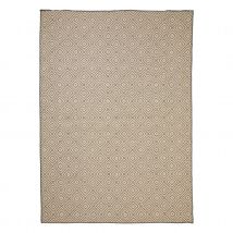 Tapis extérieur déperlant et antidérapant motif géométrique - Gris - 150x100 cm - Polyester - Home Maison