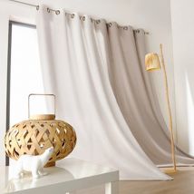 Rideau Naturel en 100% Lin - Blanc - Lin - Home Maison