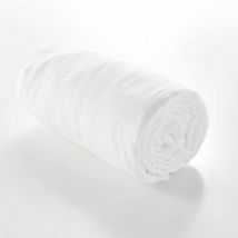 Drap Housse en gaze de coton - Blanc - Gaze de coton - Home Maison