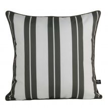 Coussin extérieur à rayures - Beige - Polyester - Home Maison