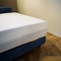 Housse de matelas anti-punaise de lit - Blanc - Polyester - Home Maison