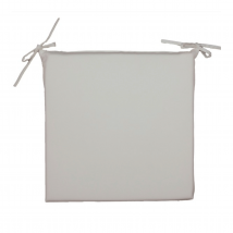 Galette de chaise extérieure carrée - Ecru - 40x40 cm - Polyester - Home Maison