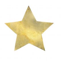 Déco étoile plate en laiton - Doré - 10 cm - Métal - Home Maison