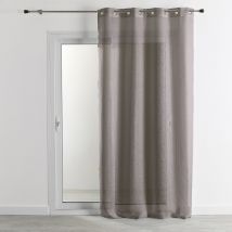 Rideau voilage 100% lin fluide - Taupe - 140x260 cm - Lin - Home Maison