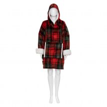 Sweat plaid à capuche - Rouge - 90x120 cm - Polyester - Home Maison