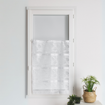 Modulable maille esprit nature - Blanc - 90x90 cm - Polyester - Home Maison