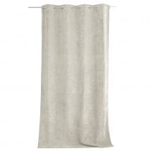 Rideau thermique en velours doublé polaire - Ecru - 140x260 cm - Velours - Home Maison