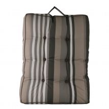 Matelas extérieur à rayures - Naturel - Polyester - Home Maison