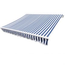 Auvent en toile - Bleu - Polyester - Home Maison