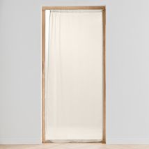 Voilage grande fenêtre - Effet lin tissé - Lin - 90x200 cm - Polyester - Home Maison