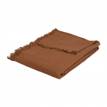 Jetée de lit nid abeille - Terracotta - Home Maison