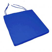 Galette de chaise extérieur imperméable et déhoussable - Bleu - Polyester - Home Maison