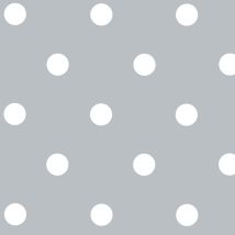 Toile cirée en PVC impression "Gros pois" - Blanc - 140 cm - Plastique - Home Maison