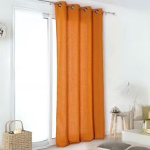 Rideau "Authentique" en 100% lin - Jaune moutarde - 135x260 cm - Lin - Home Maison