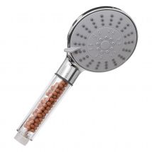 Pommeau de douche billes filtrantes - Transparent - 11x6x26 cm - Inox - Home Maison