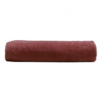 Serviette de bain pur coton 600 g/m² Mirmande - Bordeaux - 70x140 cm - Coton - Home Maison