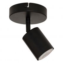 Spot mural orientable compatible plafond - Noir - 11x15 cm - Métal - Home Maison