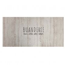 Tapis de buanderie en mousse de vinyle - Beige - 45x90 cm - Mousse - Home Maison