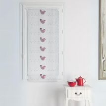 Modulable aux broderies de poules - Bordeaux - 0.9x1.2 m - Polyester - Home Maison