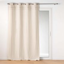 Rideau à oeillets - Beige - Coton - Home Maison
