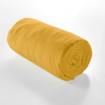 Drap Housse en gaze de coton - Jaune - Gaze de coton - Home Maison
