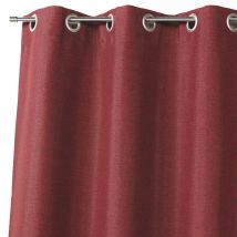 Rideau 100 % occultant uni doublé - Bordeaux - 140x260 cm - Polyester - Home Maison