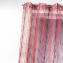 Voilage en organza multicolore tissé - Rouge - Polyester - Home Maison