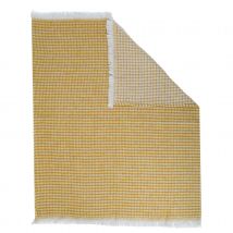 Couverture lit enfant tissu nid d'abeille - Jaune - Coton - Home Maison